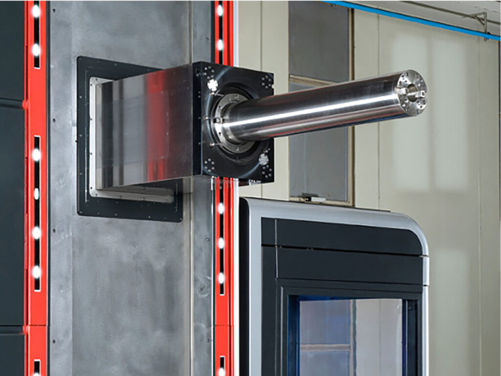 A view of the tool available on the Gruppo Parpas Invar floor borer. Sold in the U.K from Leader CNC Technologies