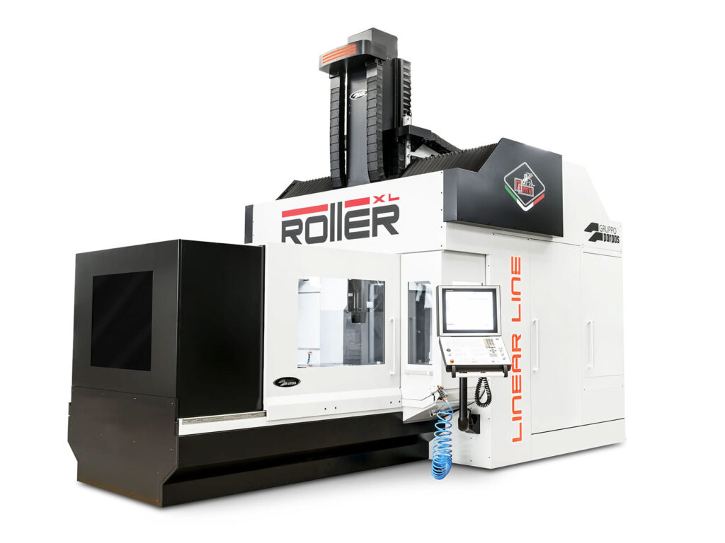 Gruppo Parpas' ROLLER XL FULL LINEAR Milling Machine. Sold in the UK by Leader CNC Technologies.