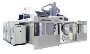 Gruppo Parpas' SPEEDLINER Gantry Machine. Sold in the UK by Leader CNC Technologies.