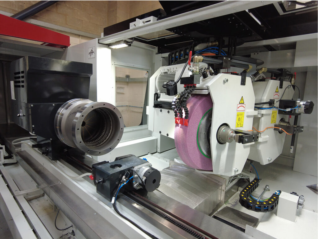 Internal view of BHMR Fermat grinder sold in the U.K. Leader CNC Technologies.