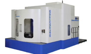 Shibaura Machine's BM, horizontal machining centre. Sold in the UK by Leader CNC Technologies.