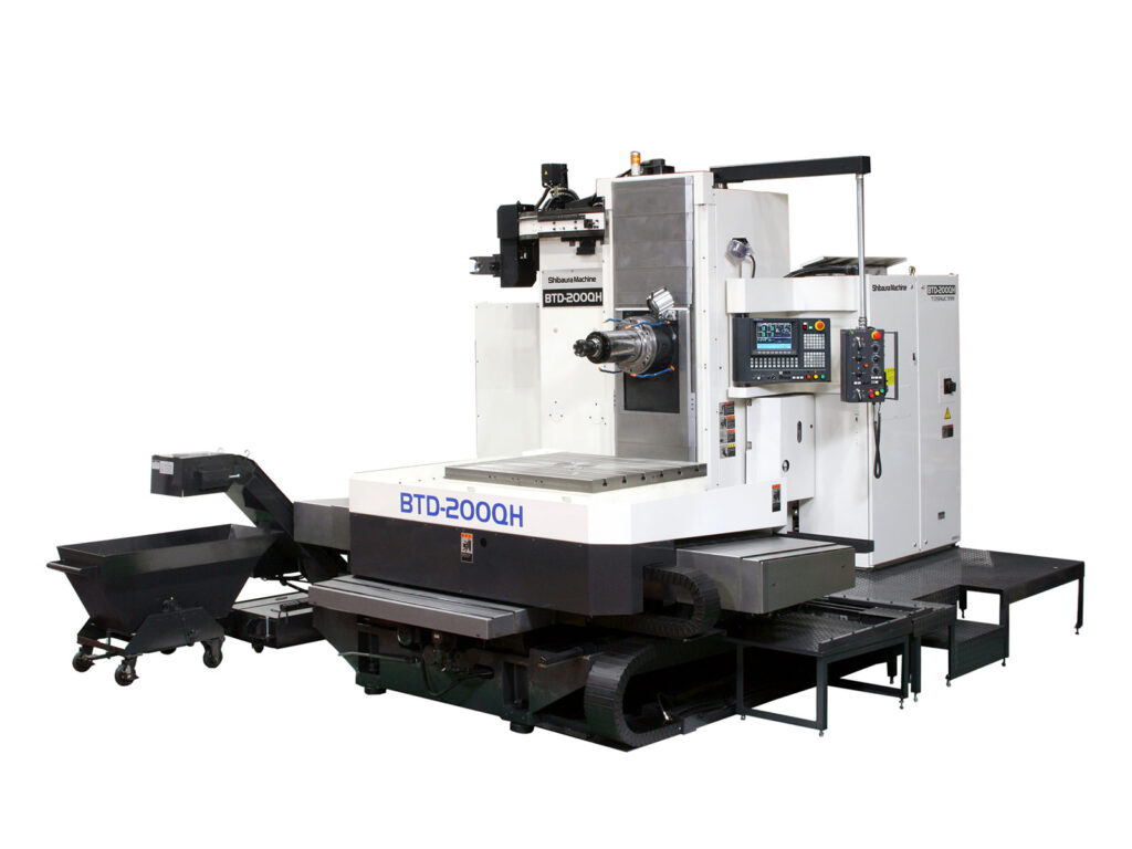 Shibaura Machine's BTD, horizontal boring mill. Sold in the UK by Leader CNC Technologies.