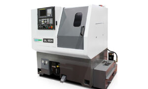 FFG DMC's DL G Series, flat gang type lathe. Sold by Leader CNC Technologies.
