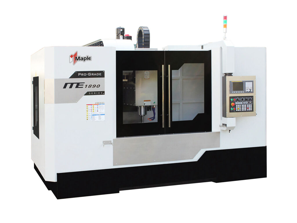 Maple Technology's ME series, vertical machining centre. Sold by Leader CNC Technologies.