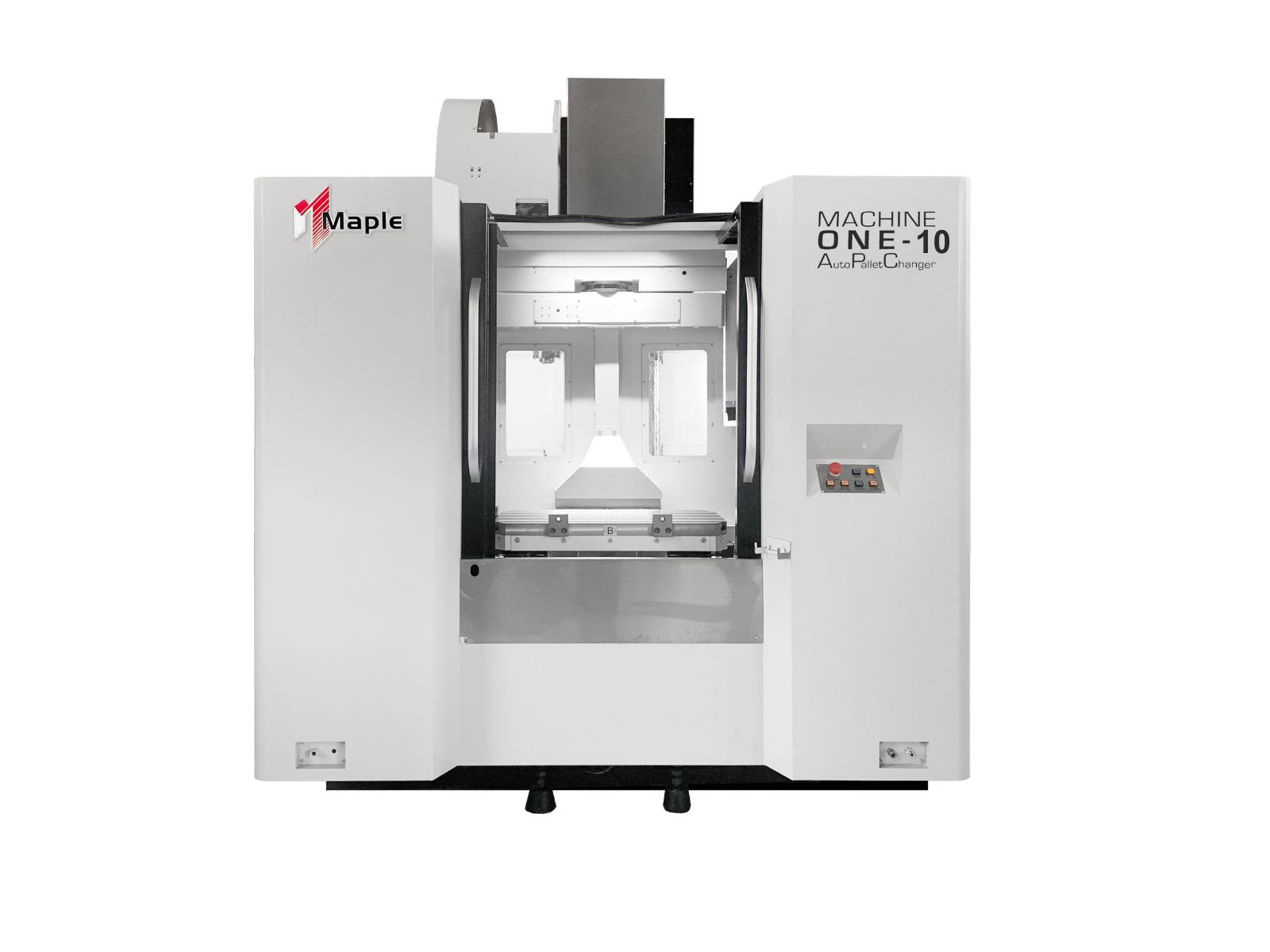 Maple Technology's M-One APC, vertical machining centre. Sold by Leader CNC Technologies.