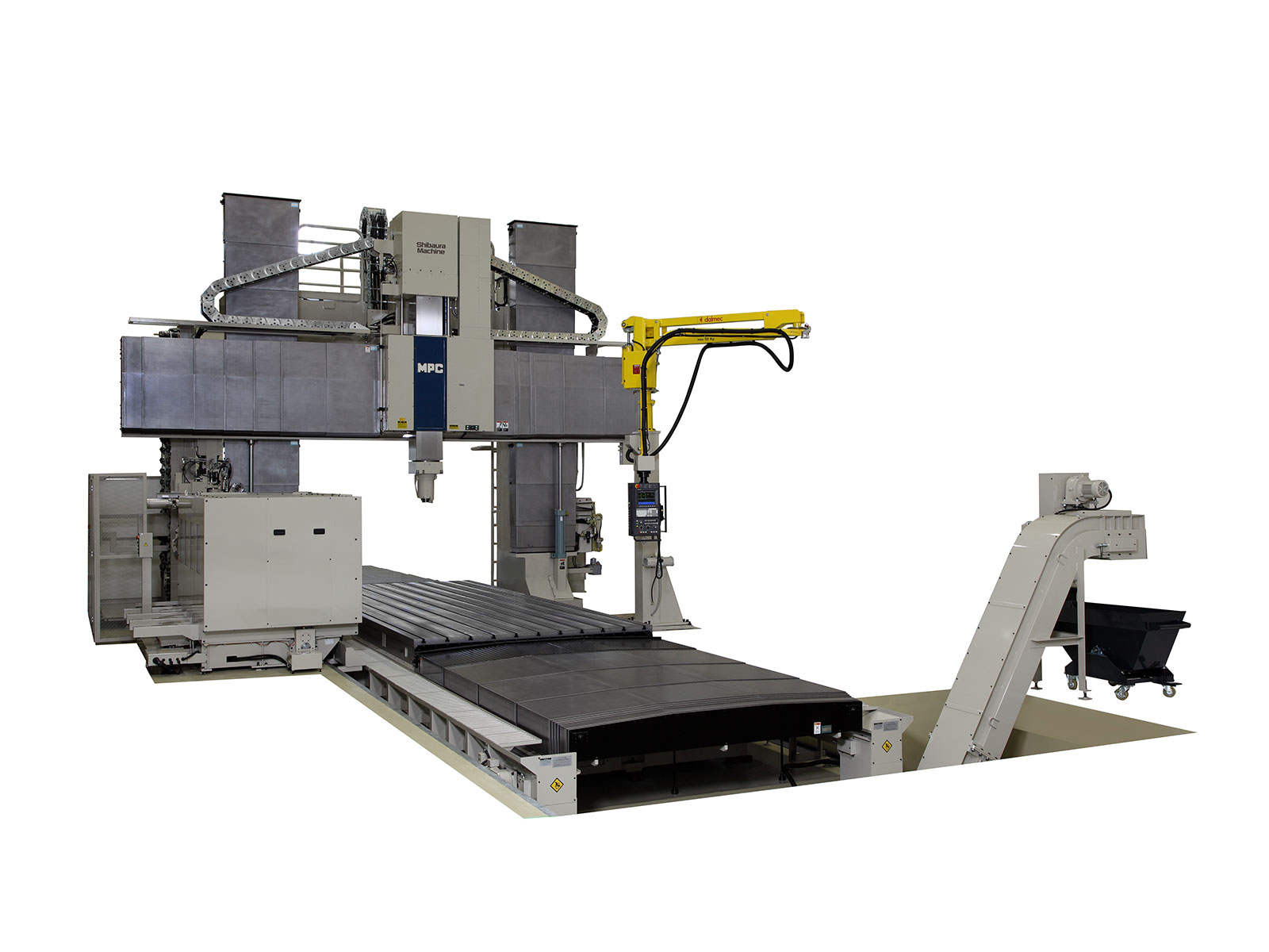 Shibaura Machine's MPCB, double column machining centre. Sold in the UK by Leader CNC Technologies.