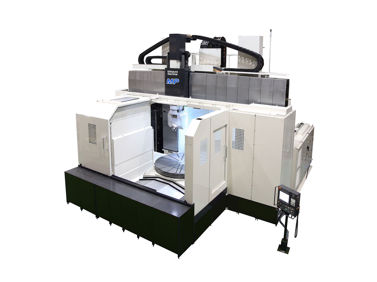 Shibaura Machine's MPU, double column machining centre. Sold in the UK by Leader CNC Technologies.