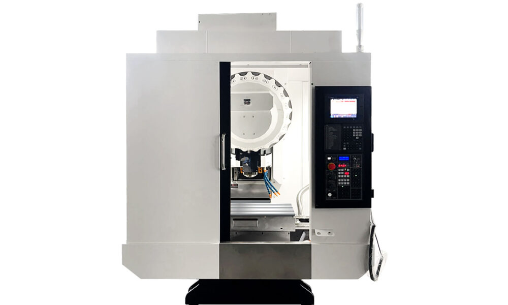 Maple Technology's MT series, vertical machining centre. Sold by Leader CNC Technologies.