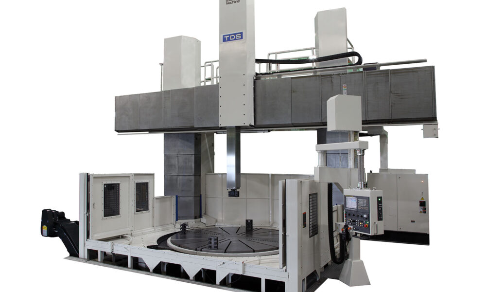 Shibaura Machine's TDS, vertical borer and turning mill. Sold in the UK by Leader CNC Technologies.