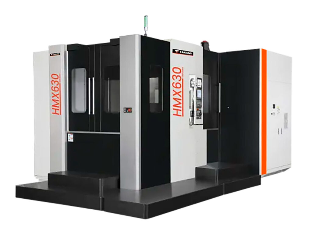 Takumi's HMX Series, horizontal machining centres. Sold in the UK by Leader CNC Technologies.