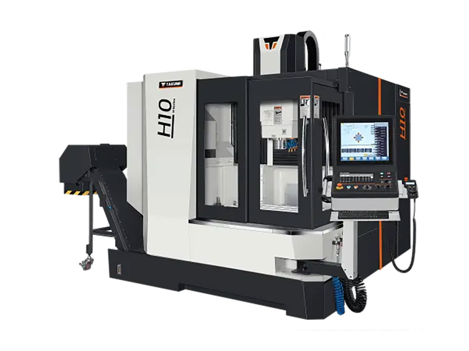 Takumi H Series, bridge type machining centre. Sold in the UK by Leader CNC Technologies.