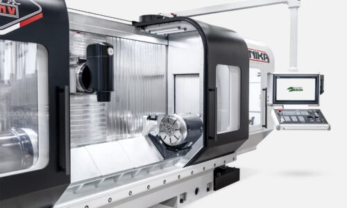 Gruppo Parpas Unika Blade Internal View with spindle and control panel. Sold in the U.K by Leader CNC Technologies.