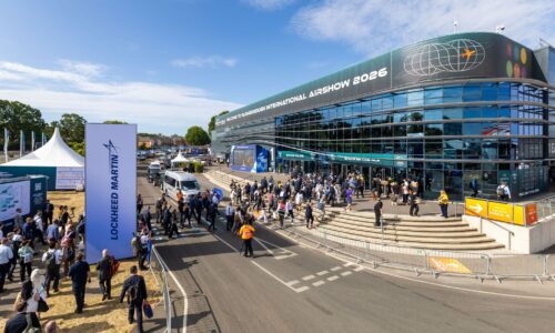 View of the entrance to Farnborough International Airshow